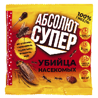 Абсолют дуст супер, от клопов,тараканов,муравьев,мокриц,мух АДС100, 100г., Гарант